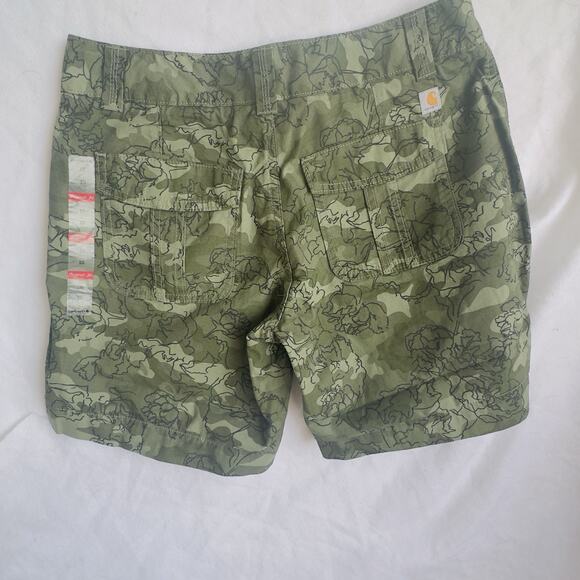 Carhartt Original Fit El Paso Cargo Camo Floral Print Shorts Womens NWT 10 - Picture 4 of 10
